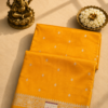 Golden Mustard Pure Banarasi Silk Saree