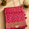 Premium Rani Pink Banarasi Silk Saree
