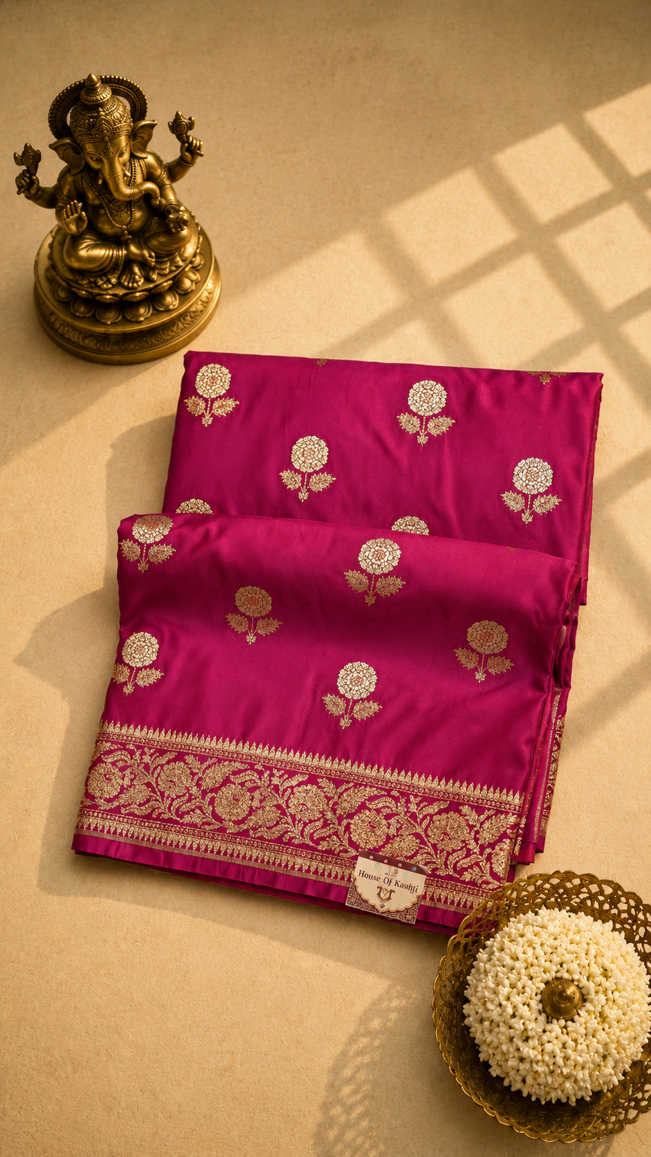 Royal Magenta Banarasi Saree