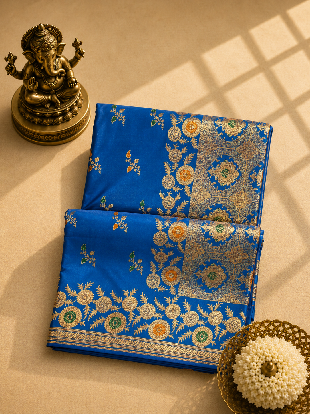 Royal Azure Banarasi Silk Saree