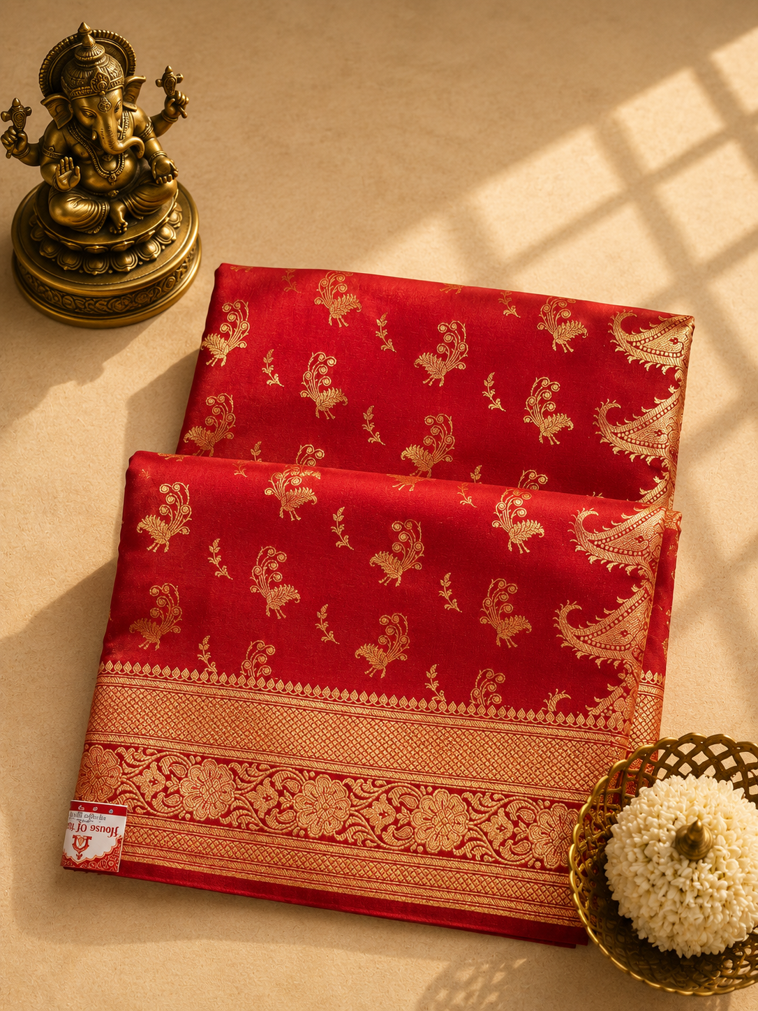 Royal Wine Red Banarasi Silk Saree