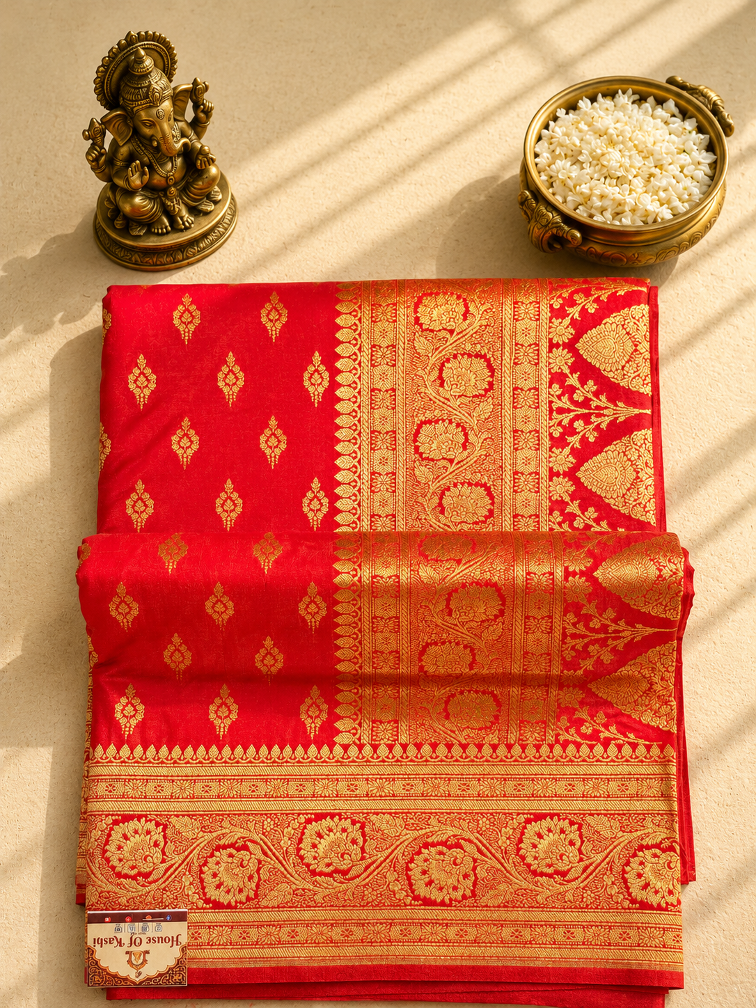 Royal Red Banarasi Silk Saree
