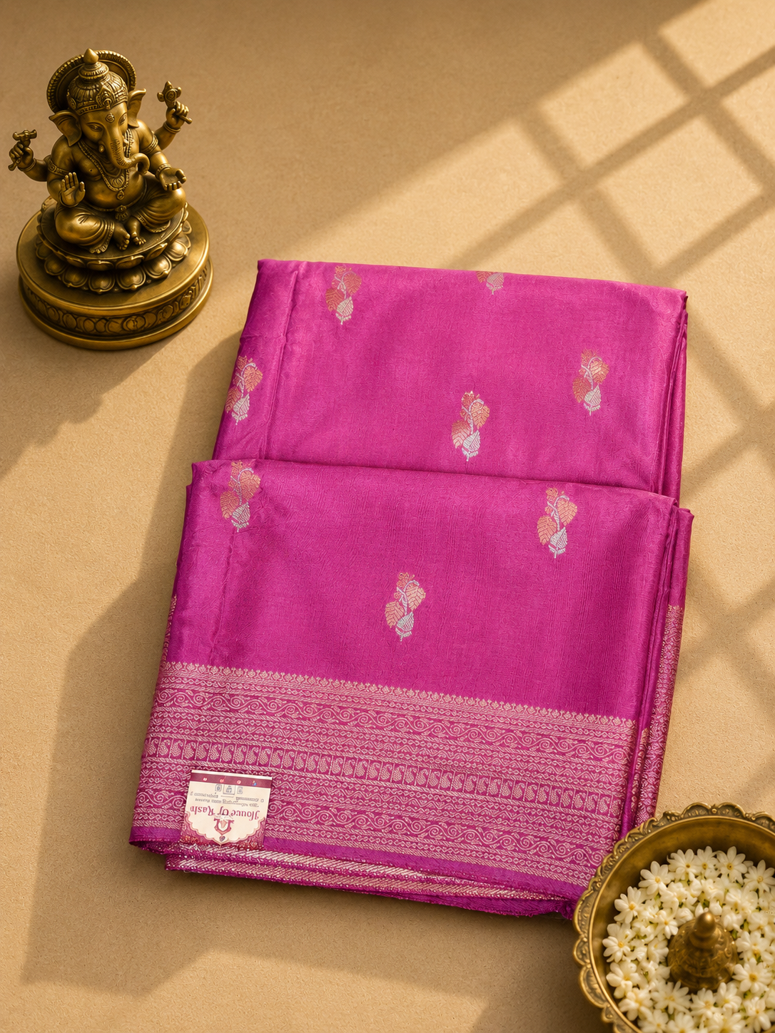 Lavender Purple Sona Rupa Viscose Saree