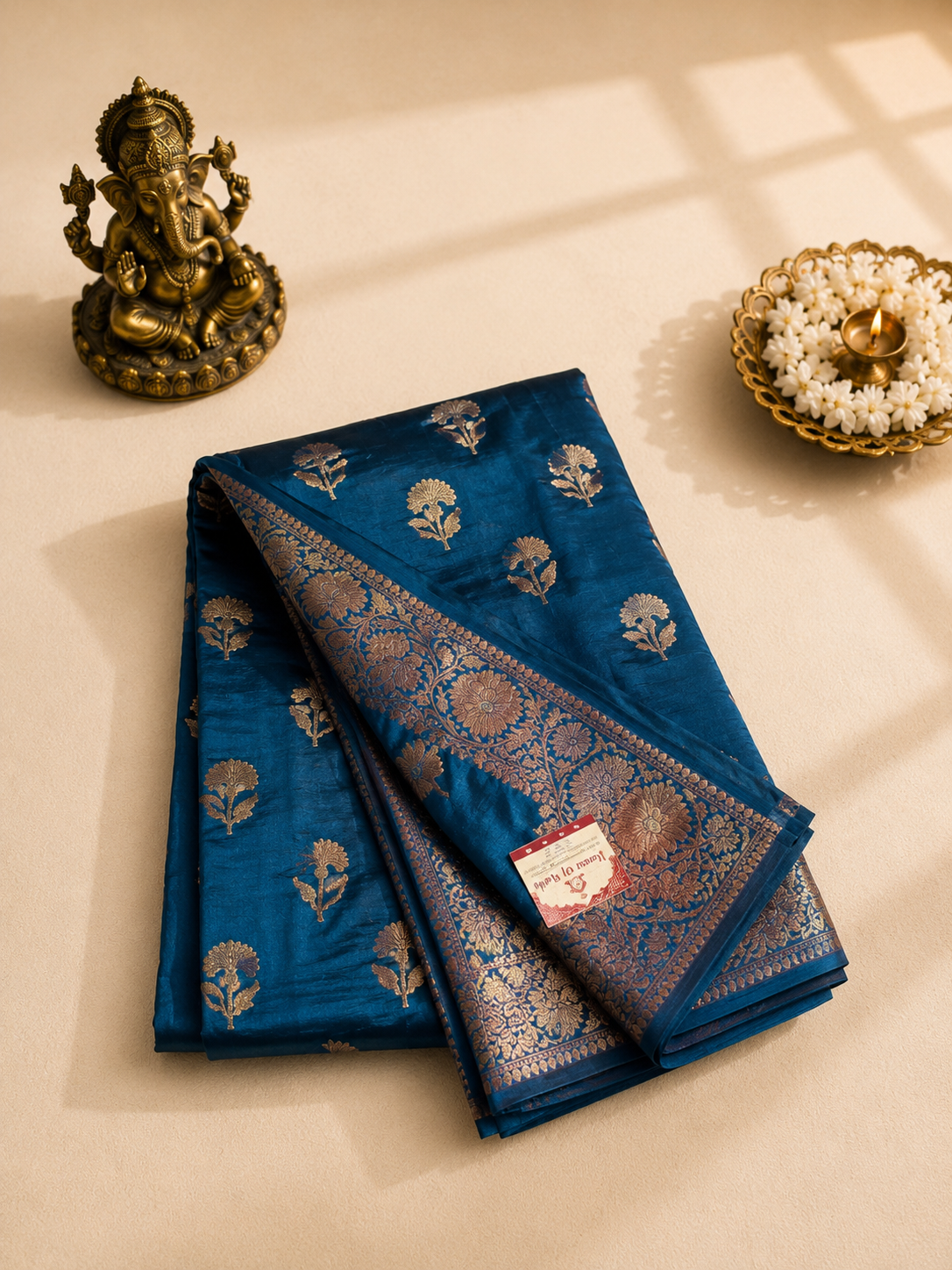 Royal Blue Banarasi Silk Saree