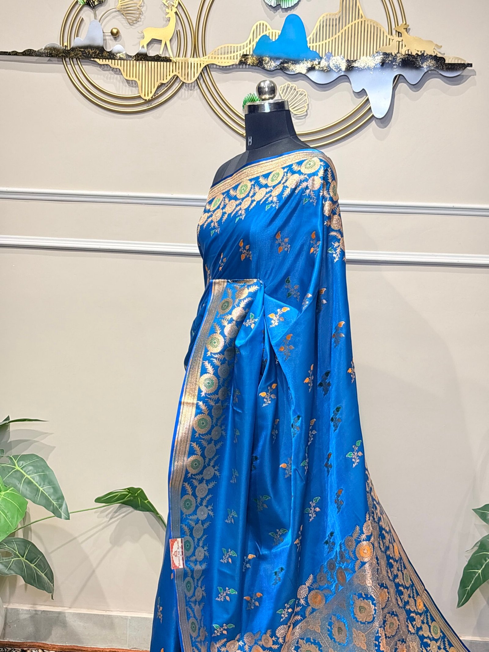 Royal Azure Banarasi Silk Saree - Image 6