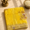Banarasi Katan Silk Meenakari Saree – Lemon Yellow