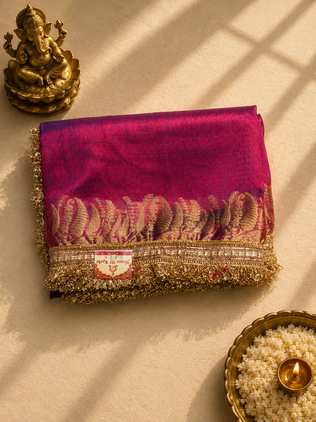 Royal Purple Organza Saree