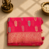 Gajri Colour Chiffon Saree