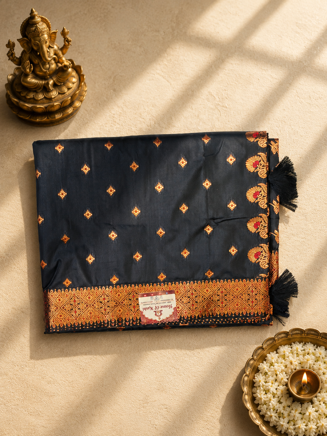 Black Banarasi Saree