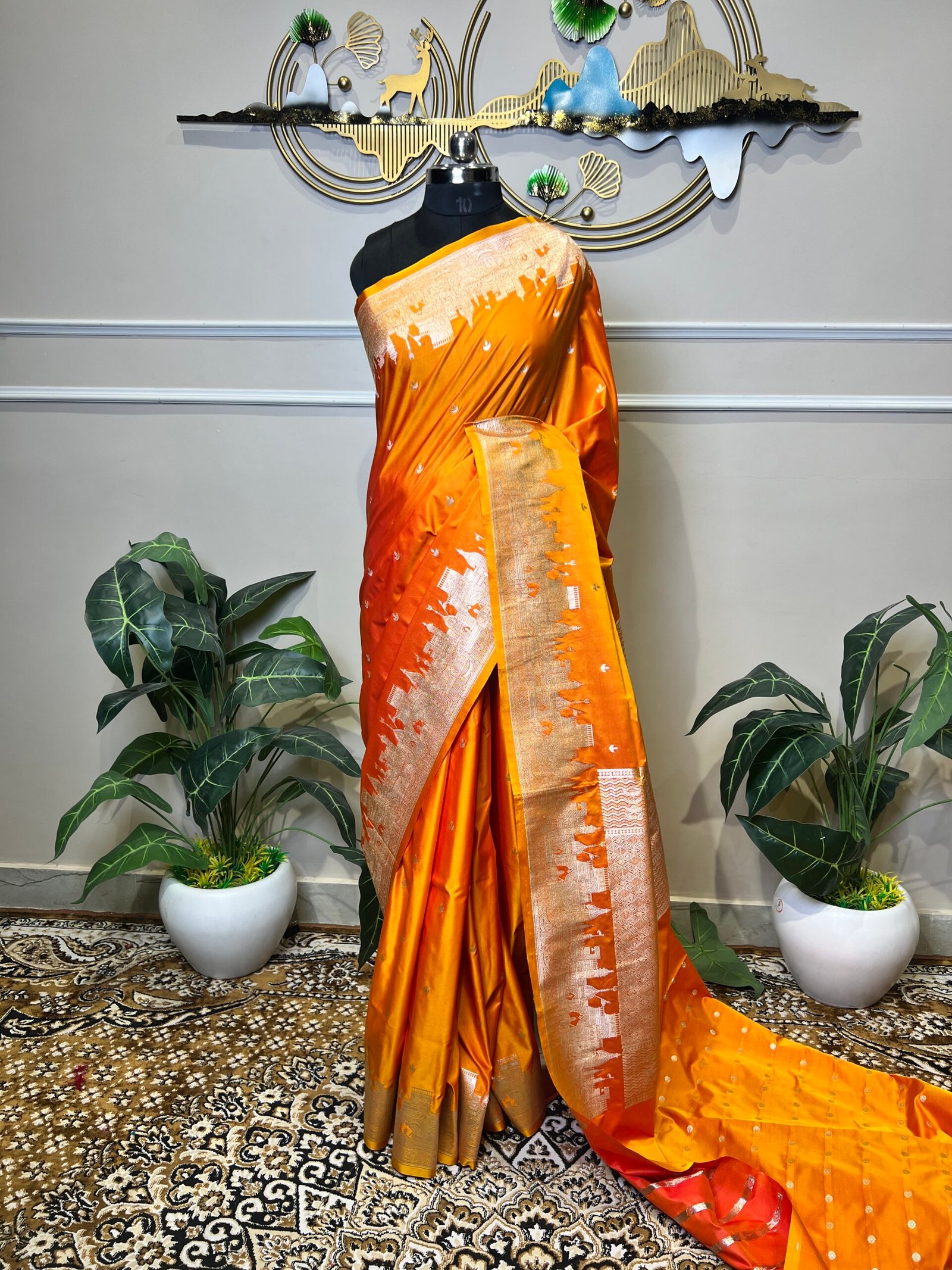 Pure Banarasi Ghat Saree - Image 3