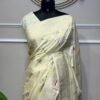 Ivory Banarasi Saree