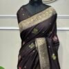 Black Banarasi Saree