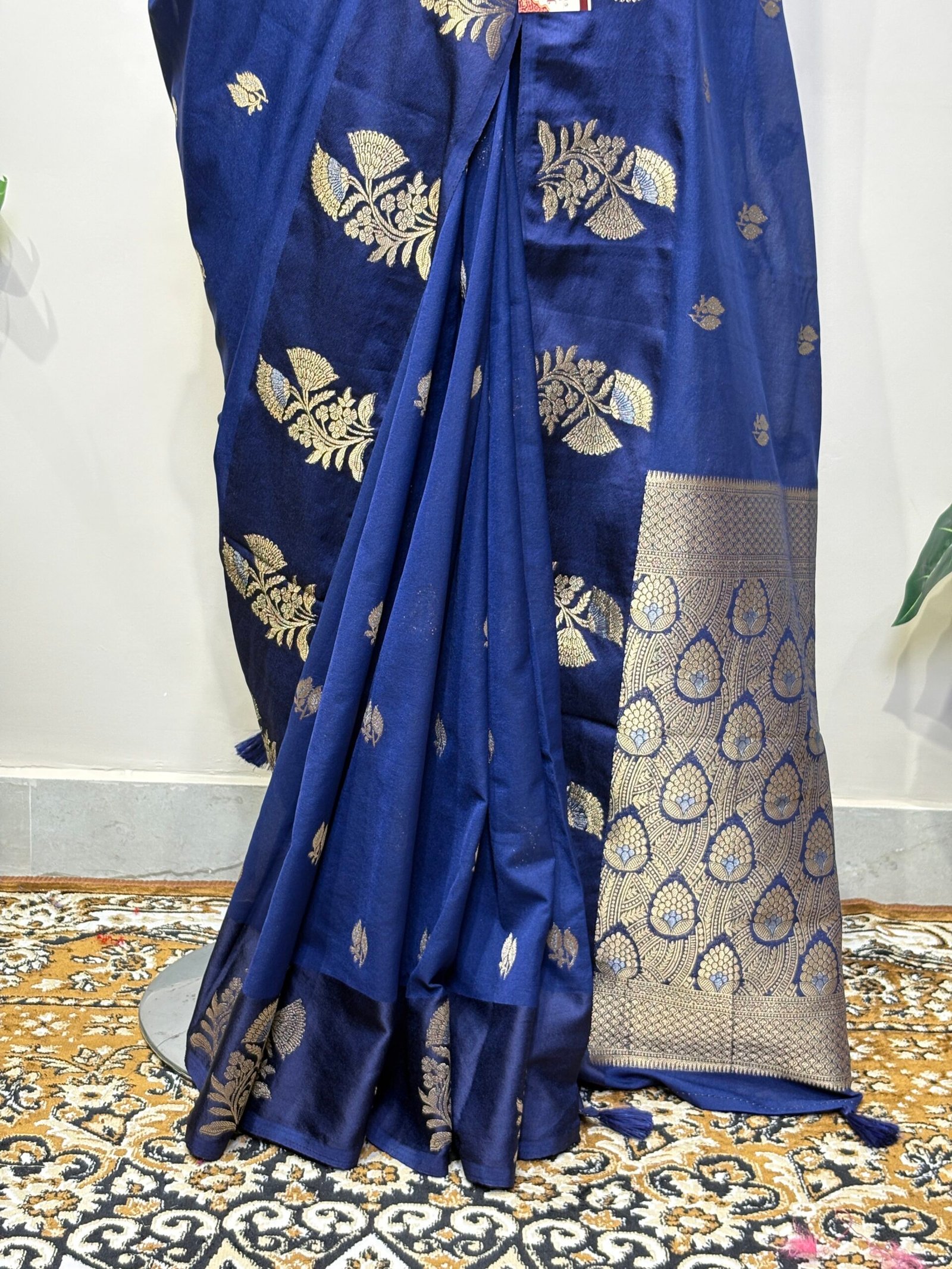 Royal Blue Saree - Image 6