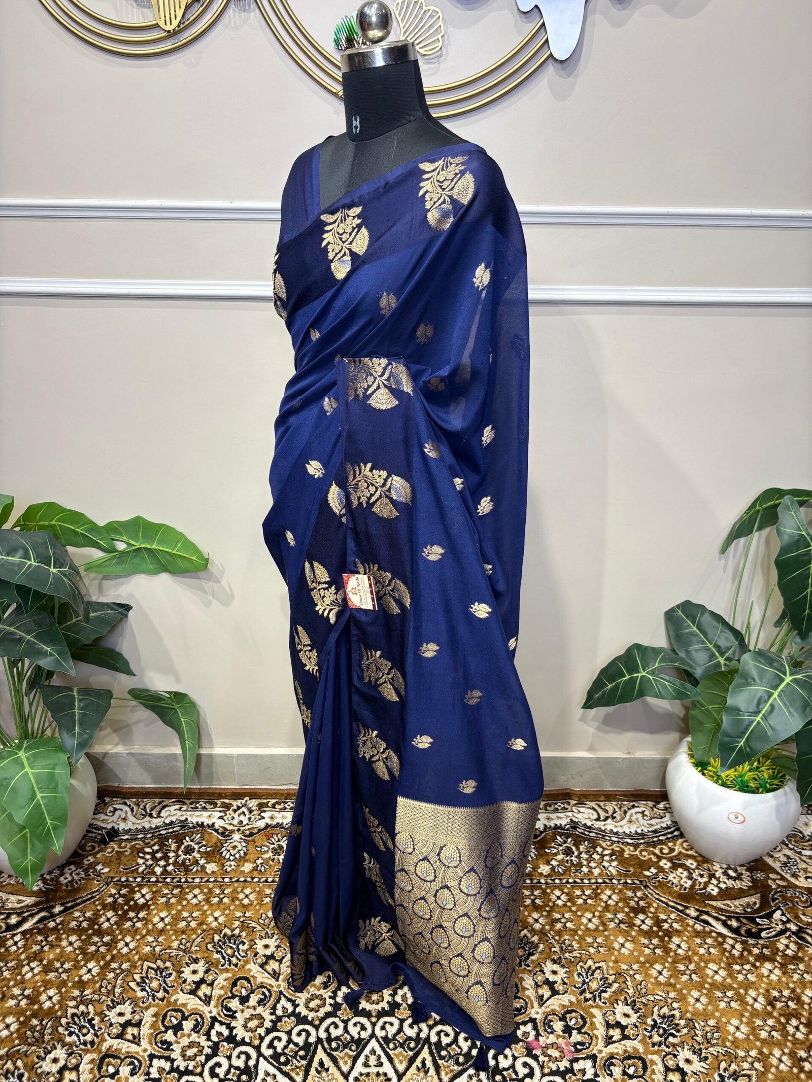 Royal Blue Saree - Image 5