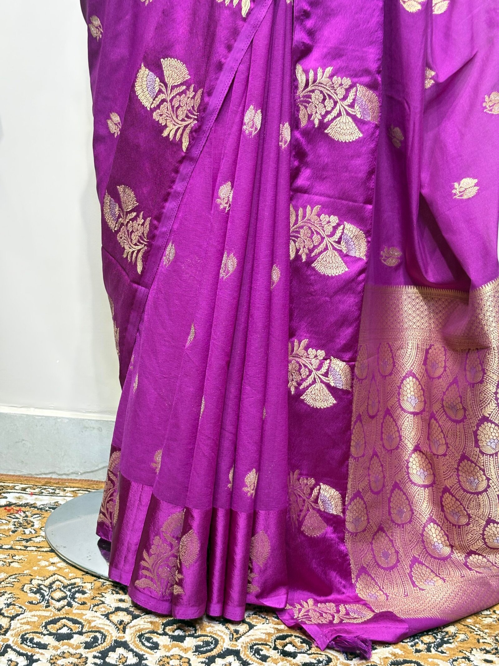 Royal Purple Saree - Image 6